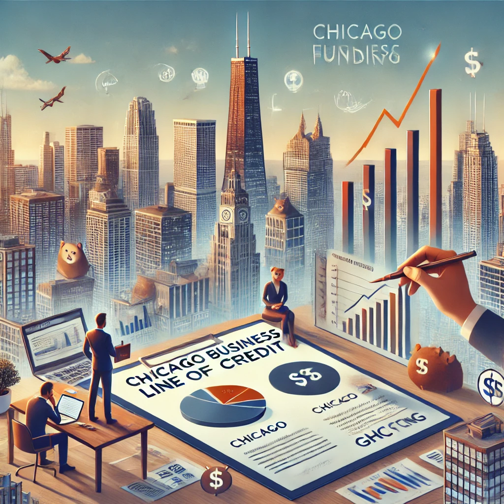 DALL·E 2024-07-31 19.00.12 - Create an image for a blog article titled 'Chicago Business Line of Credit_ Empowering Growth with GHC Funding'. The image should include a profession.webp
